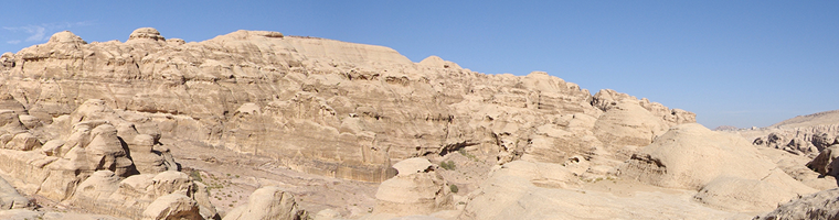 ligne de crête dans le désert jordanien