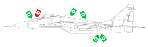 éléments mise à jour sur les MiG-29 polonais en 1999
