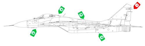 Ã©lÃ©ments mise Ã  jour sur les MiG-29 allemands en 1991
