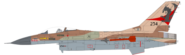 F-16A de la Heyl Ha