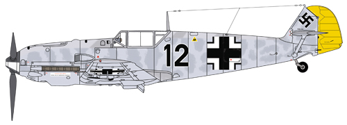 Bf 109E-4/B de Wolfgang Teumer