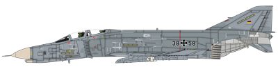 F-4F Phantom II de la Luftwaffe en livrÃ©e Norm 90