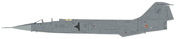 F-104S ASA-M de l'aeronautica Militare Italiana en livrée grise intégrale